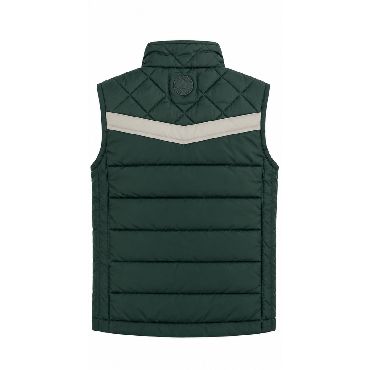 Hooey Men's Banff Packable Quilted Puffer Vest, Dark Green
