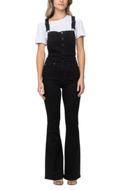 Judy Blue Womens Tummy Control Denim Overalls, Small