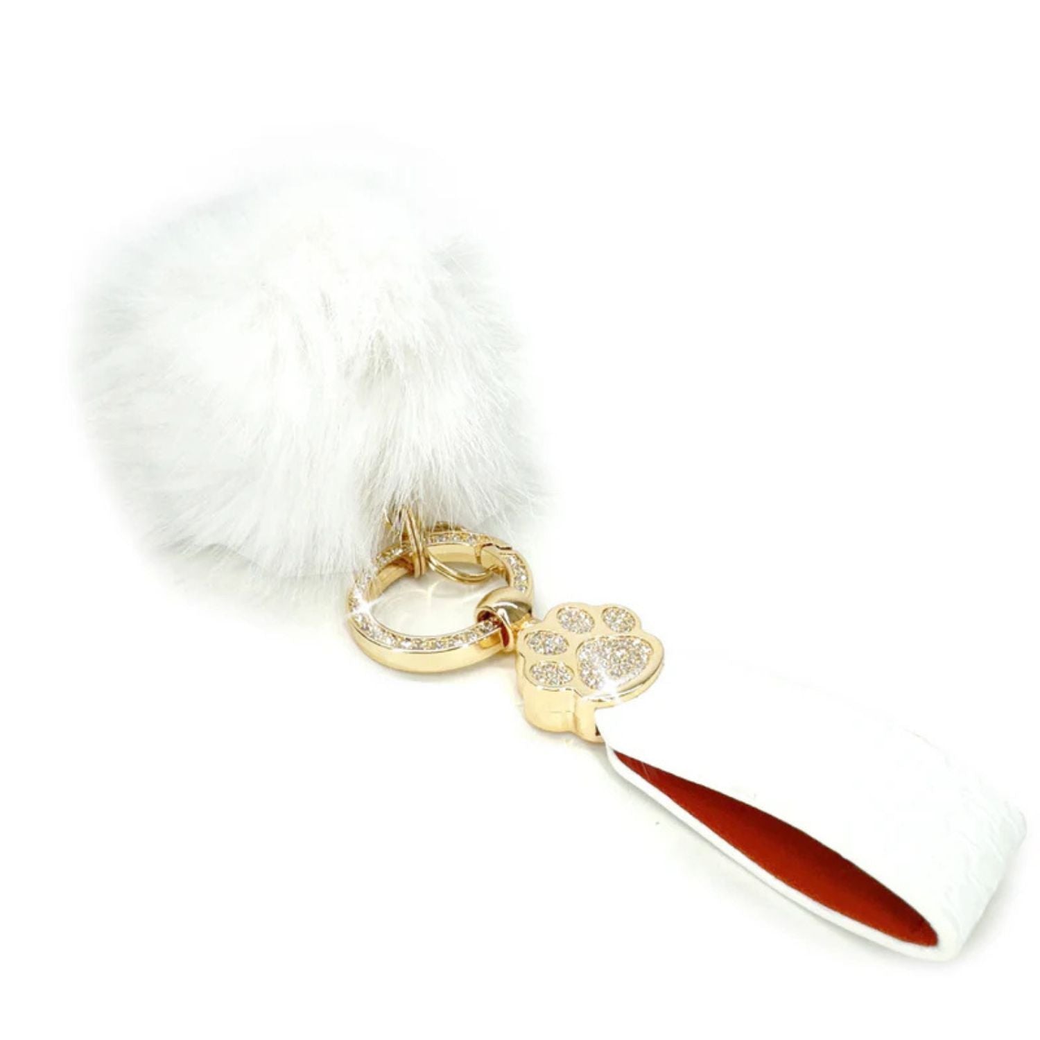 Jacqueline Kent Faux Fur Fantasy Pendant Keychain