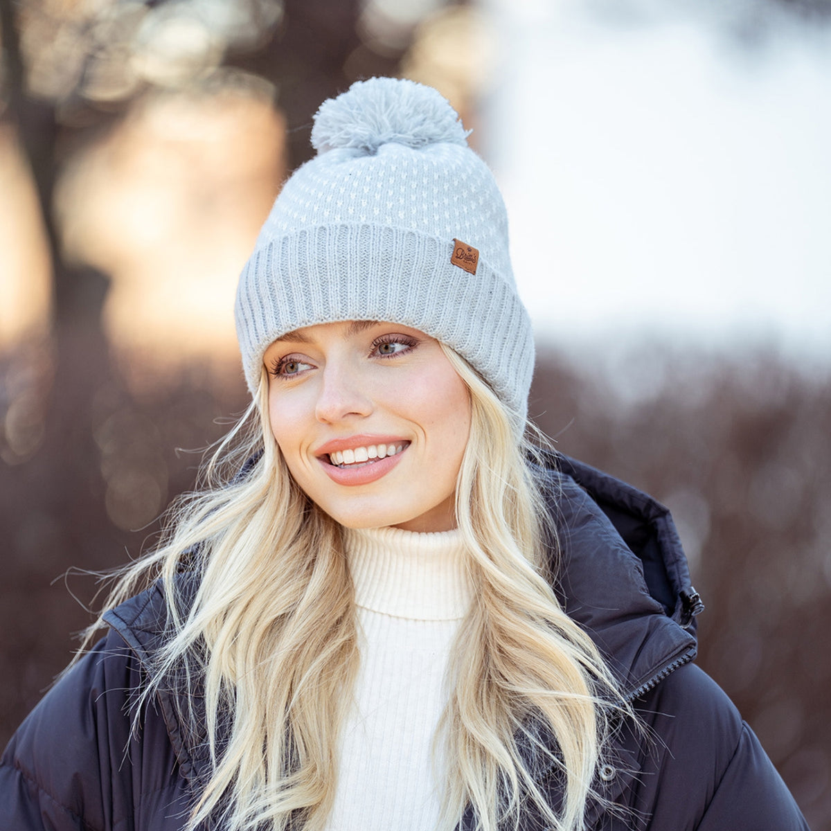 Britt's Knits Arrow Pattern Highland Pom Hat