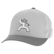 Hooey Mens Cowboy Golf Logo Adjustable Snapback Trucker Cap Hat, Grey