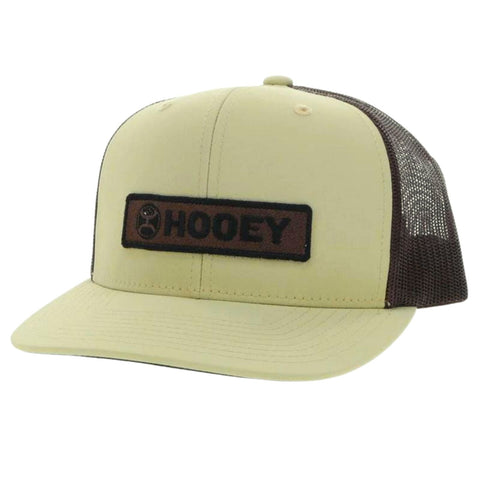 Hooey Mens Coach Flex Fit Mesh Back Baseball Cap Hat, White / Grey