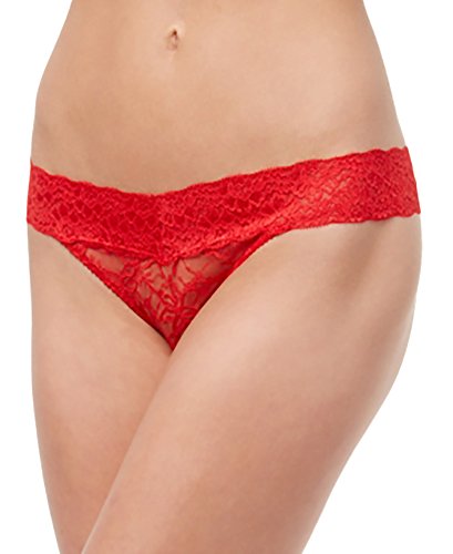 Heidi by Heidi Klum /Bendon USA INC Stretch Lace Thong, Ribbon Red L