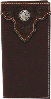 Ariat Youth Floral Embossed Leather Rodeo Wallet