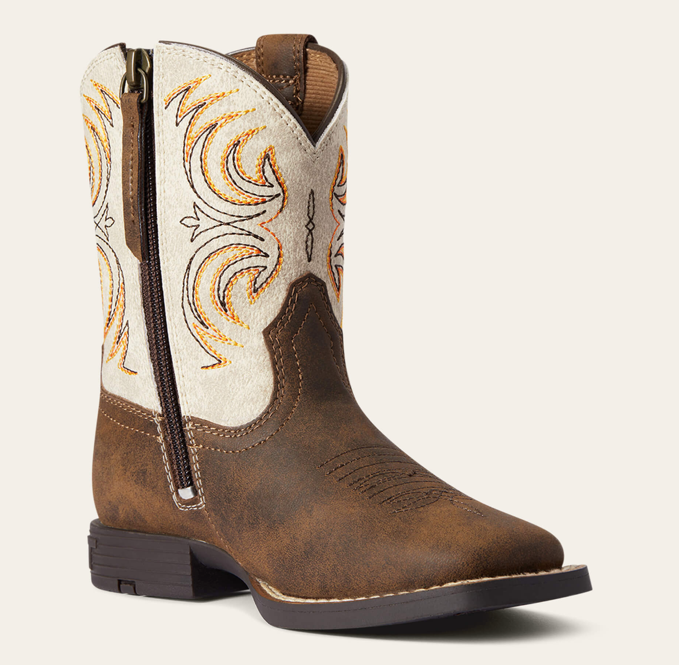 Ariat Kids Storm Western Boot, Brown