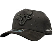 Lost Calf Mens 5 Stars Black A Frame Adjustable Snapback Cap Hat