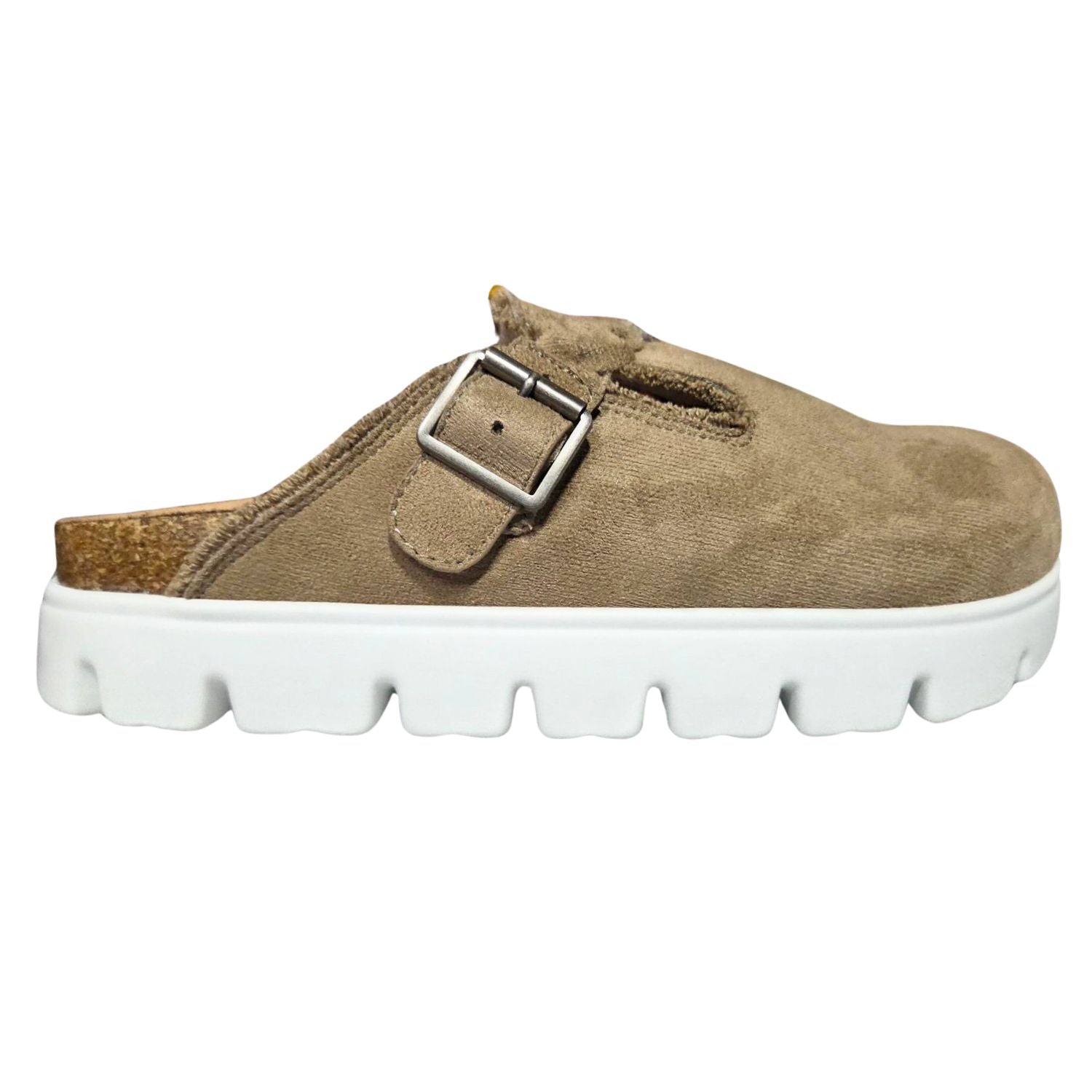 Very G Womens Cali Mule Slip On Shoe, Taupe