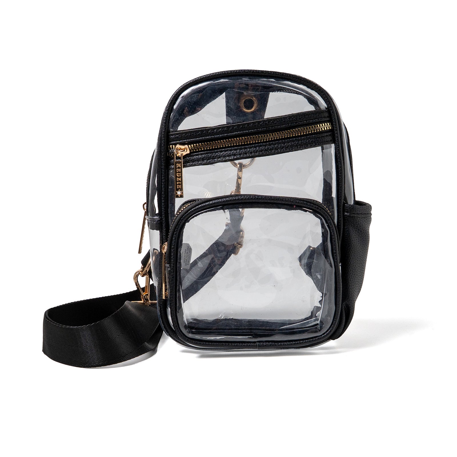 Kedzie Womens Clear Backstage Event Sling Crossbody Purse