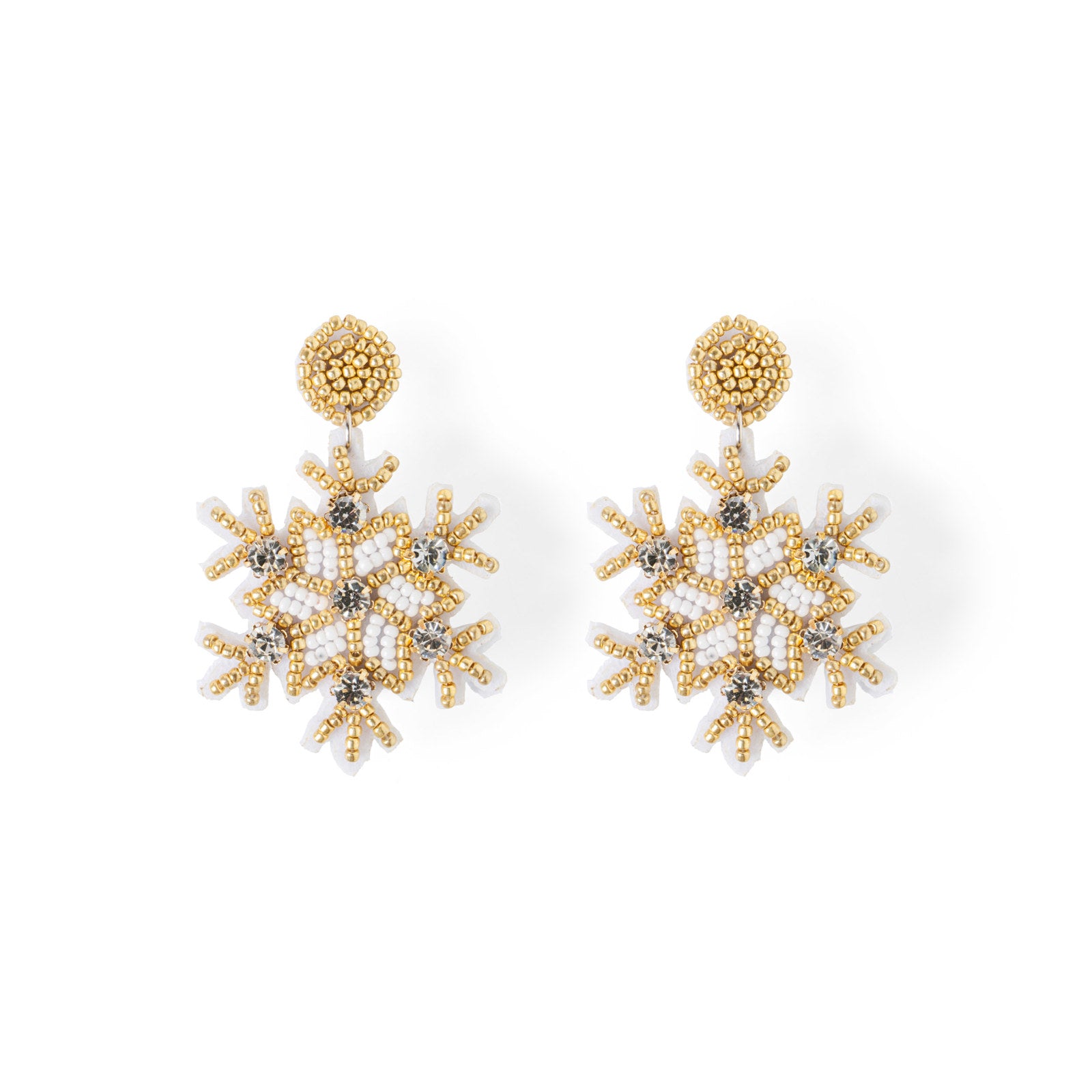 Soul Stacks Womens Holiday Spirit Beaded Earrings