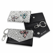 Jacqueline Kent Wings of the Heart Butterfly Crystal Studded Card Purse Keychain