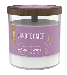 Candle-Lite Essential Elements, Wooden Wick, 16 oz Jar