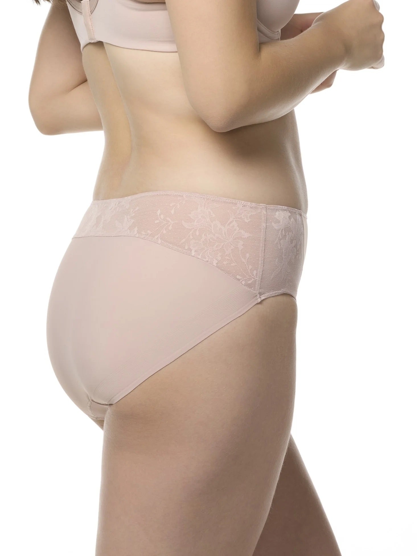 TC Intimates Womens Luxe Dreamer High-Cut Matte Micro and Lace Brief Panties