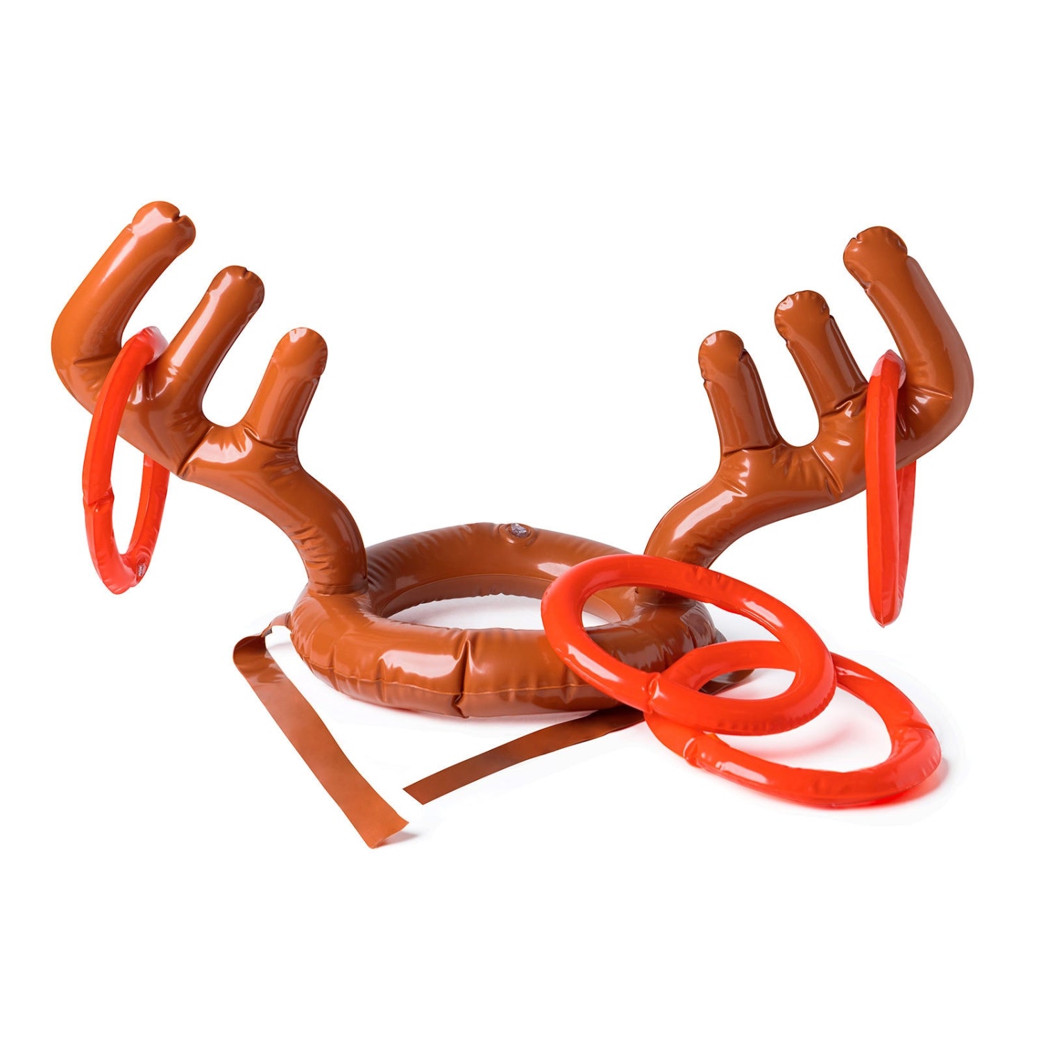 Antler Antics Inflatable Reindeer Ring Toss Hat