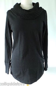 CALVIN KLEIN Women's COWL NECK, LONG Waisted SWEATER, Small, Purple or Grey