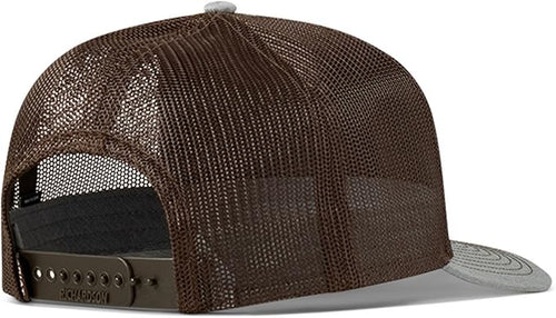 Ariat Mens Richardson 112 Logo Patch Snapback Cap Hat (Grey/Brown)