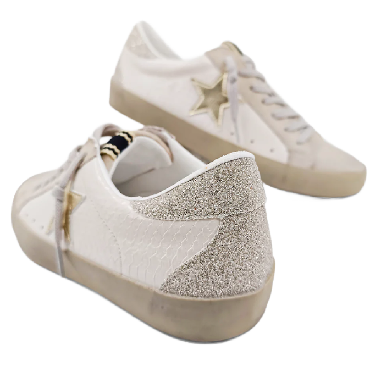 Shu Shop Women's Paula Sneaker, Bone Snake