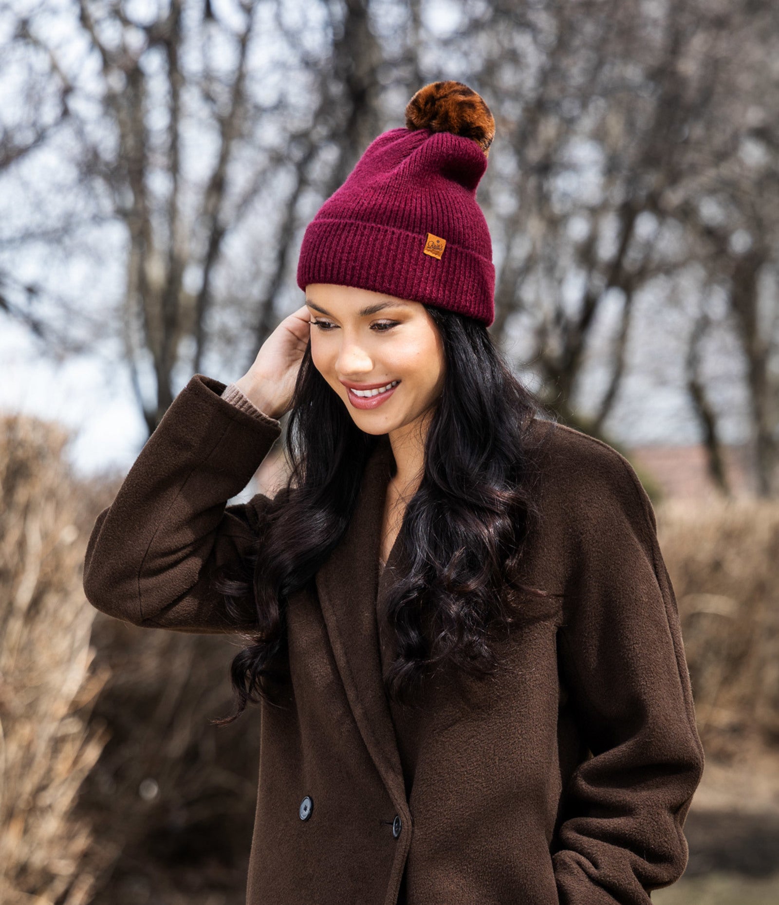 Britt s Knits Womens Snap To It Mix and Match Pom Hat Beanie
