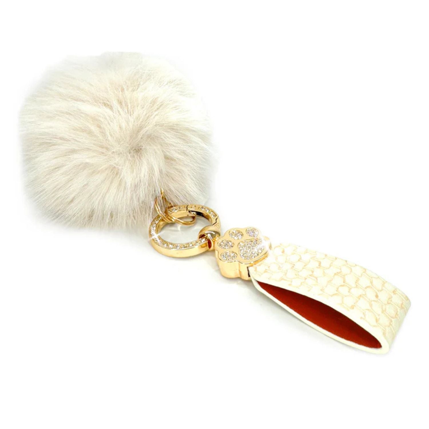 Jacqueline Kent Faux Fur Fantasy Pendant Keychain