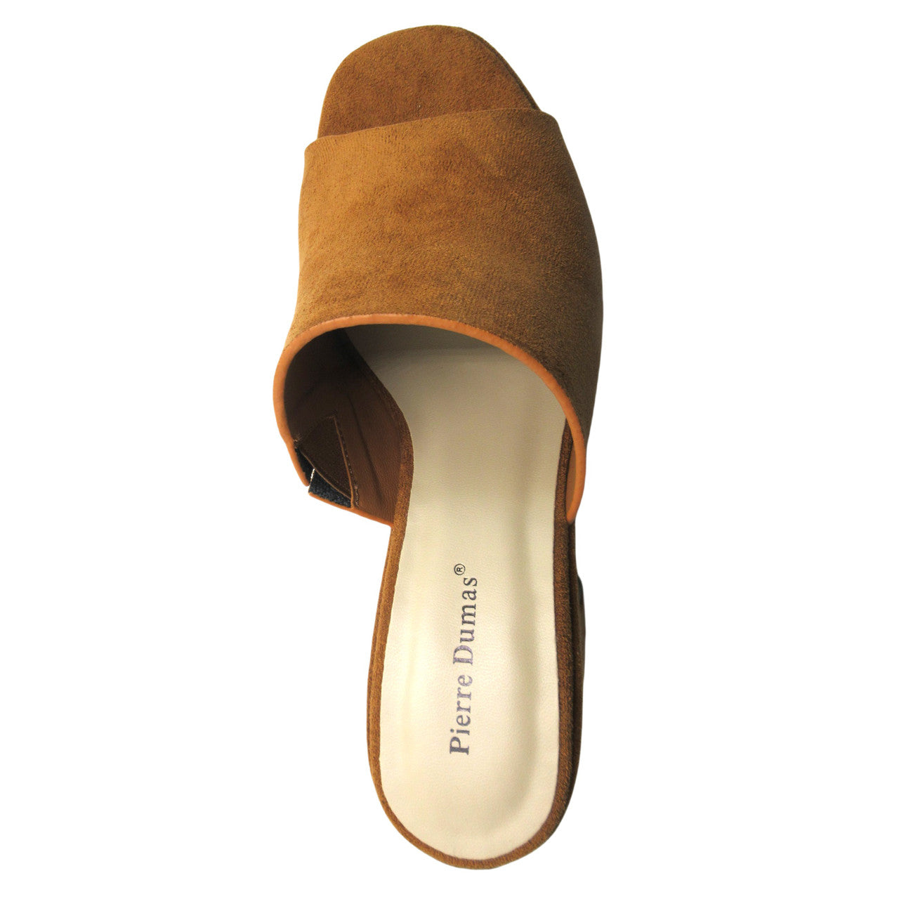 Pierre Dumas Tayla-5 3.5in Chunky Slip On Suede Heel Shoes