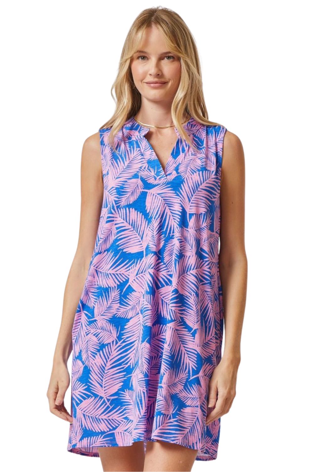 Dear Scarlett Womens Lizzy Sleeveless Relaxed Tank Dress