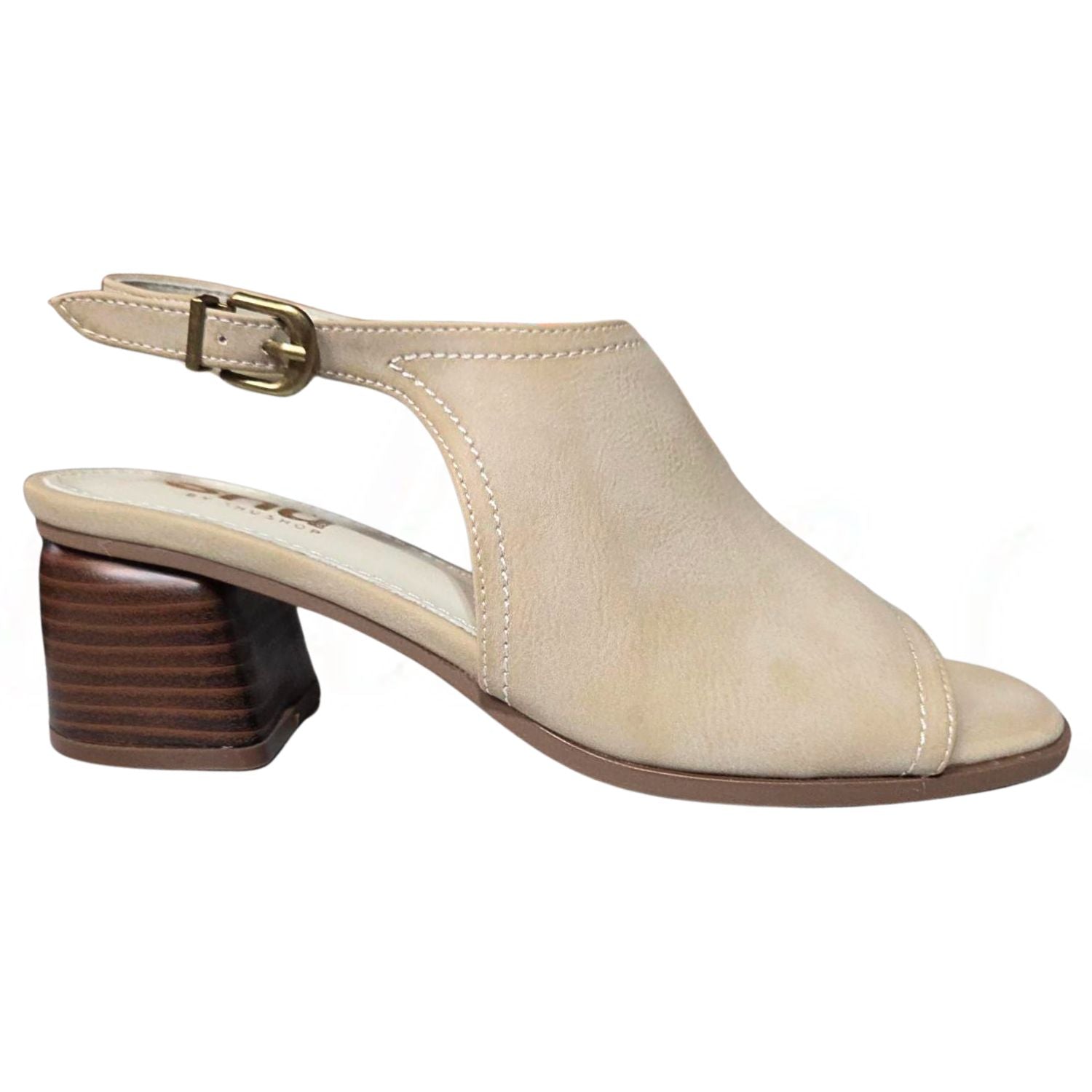 Shu Shop Womens Faith Suede Open Toe Slingback Mule Heeled Sandals