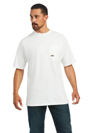 Ariat Mens Rebar Cotton Strong Logo Short Sleeve T-Shirt
