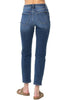 Judy Blue Womens High Waist Shield Back Slim Fit Denim Jeans