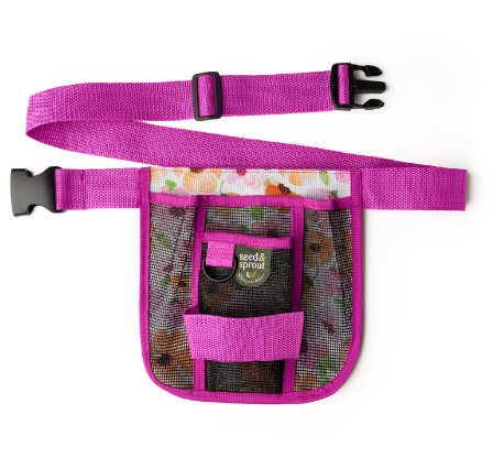 Seed & Sprout Gardening Tool Belt, Adjustable, Utility Connectors and Organizer Pockets