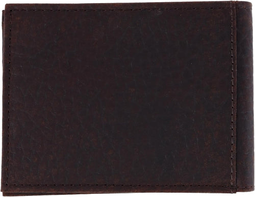 Ariat Mens Bull Hide Embroidered Logo Bifold Wallet