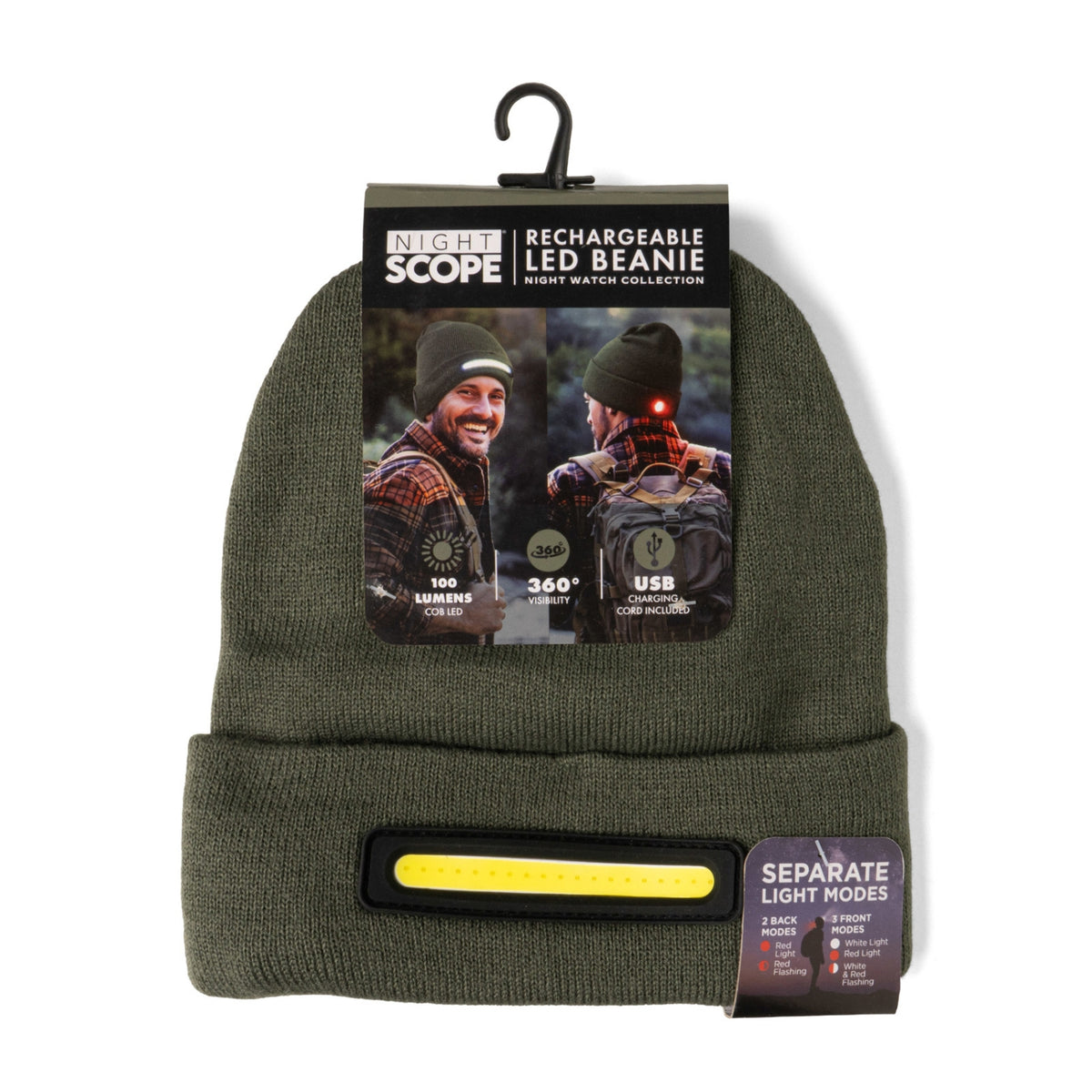 Night Scope Night Watch Rechargeable LED Beanie