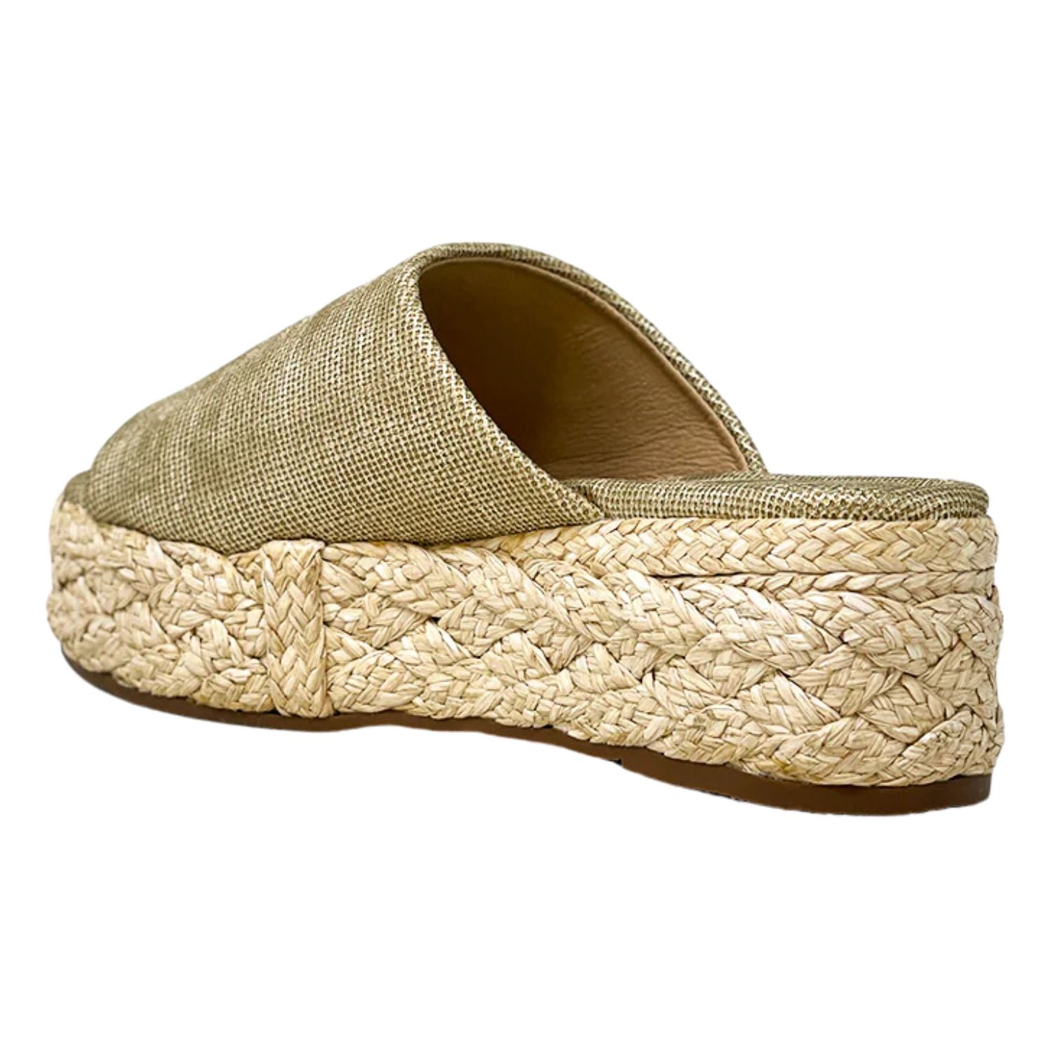 Shu Shop Womens Lizzie Espadrille Casual Wedge Sandals, Gold Woven
