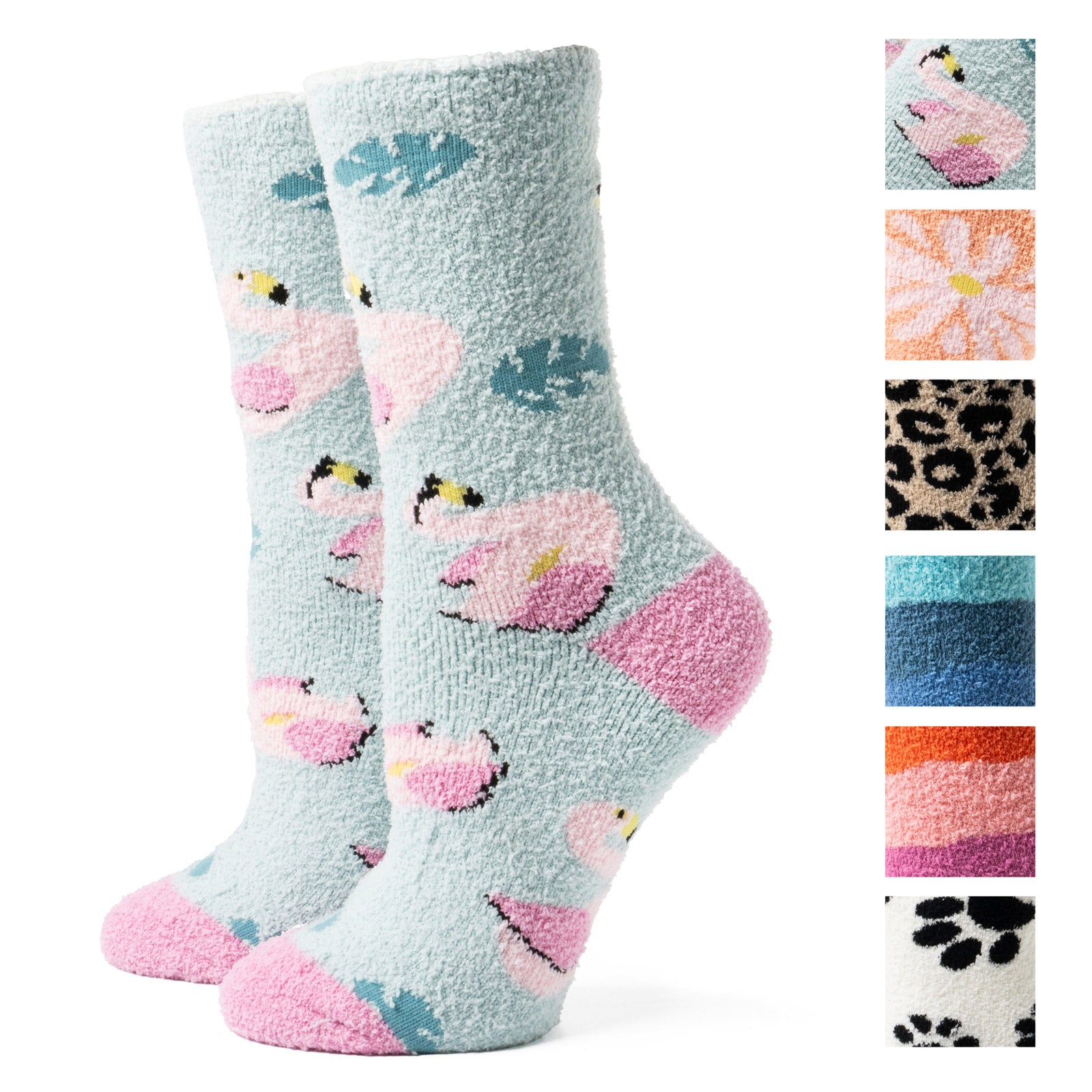 Two Left Feet Womens Medium-Heavy Weight Super Soft Patterned Socks