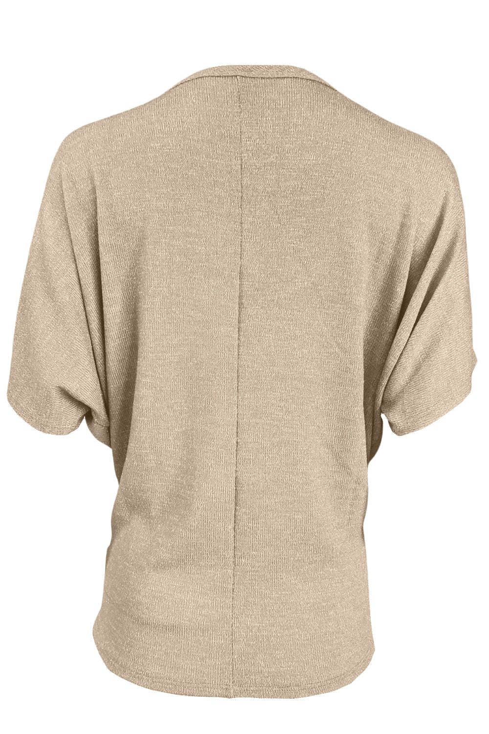 HoneyMe Womens Wide V-Neck Short Sleeve Top