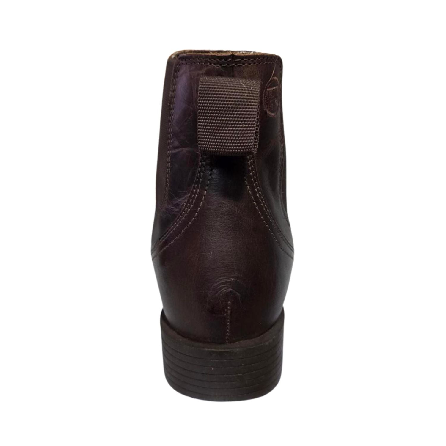 Roper Mens Wilder Sole Leather Slip On Chelsea Square Toe Shoes, Magnum Brown