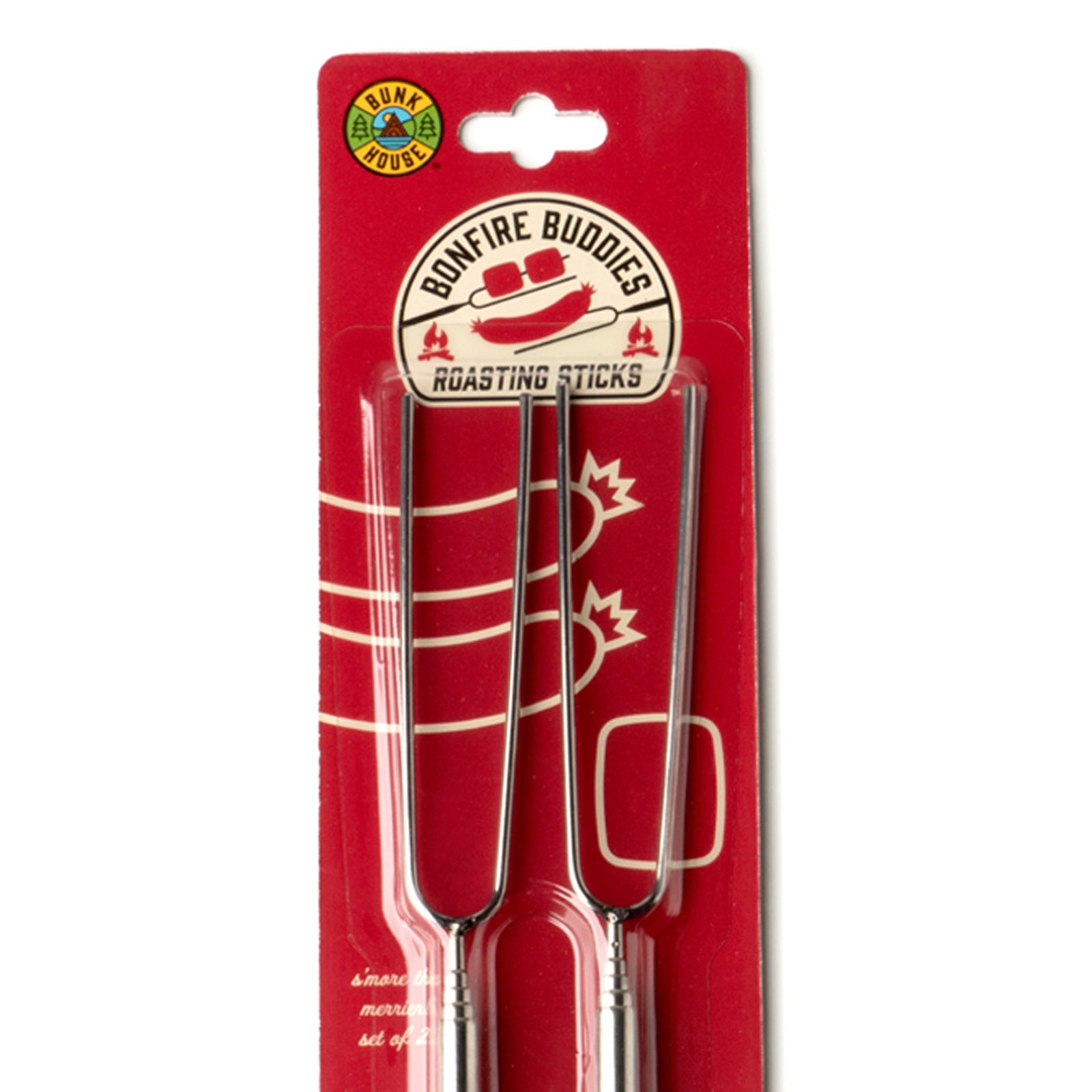 Bunkhouse Bonfire Buddies 2-Pack Extendable Roasting Sticks
