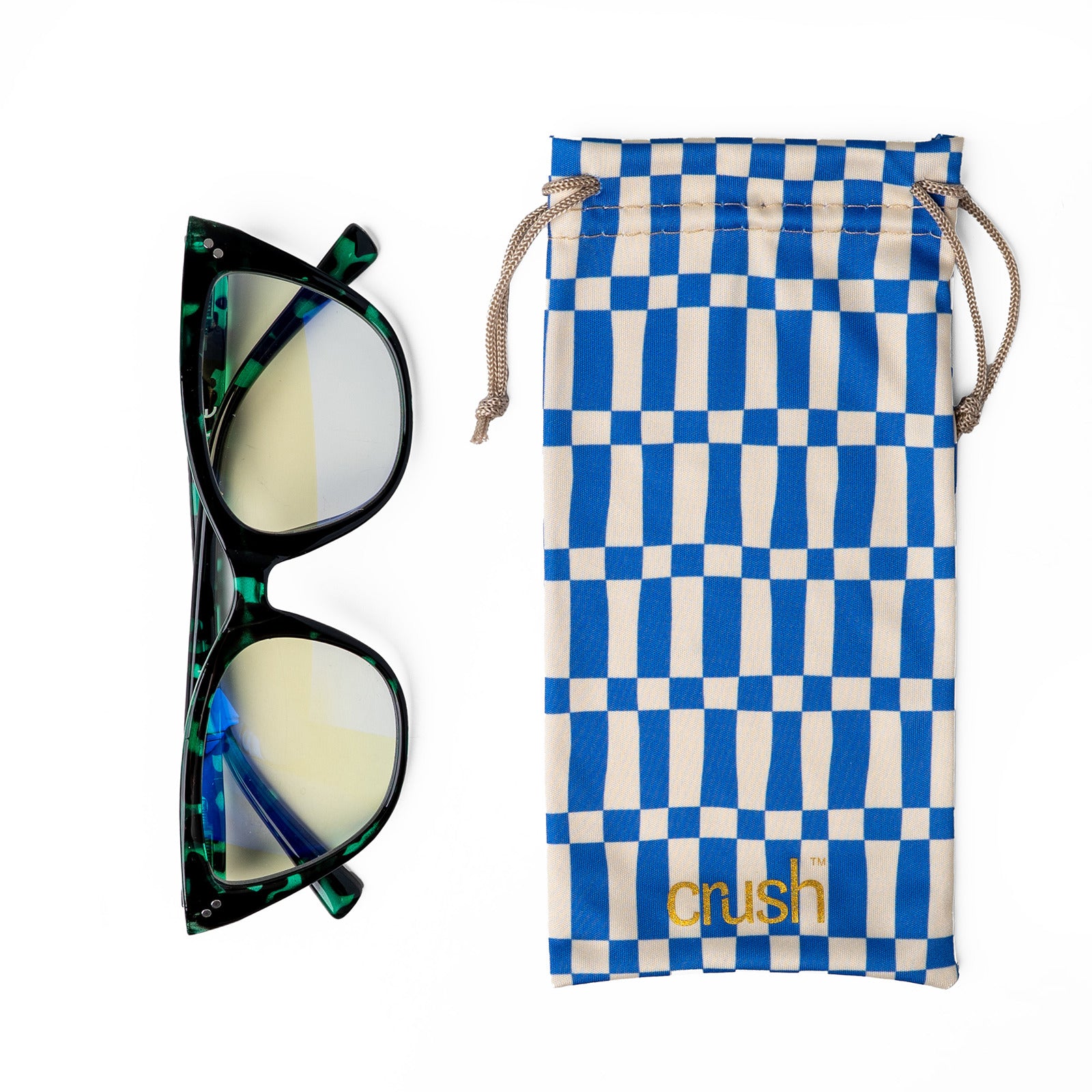 Crush Clearly Thriving Scratch Resistant Trendy Frame Blue Light Glasses