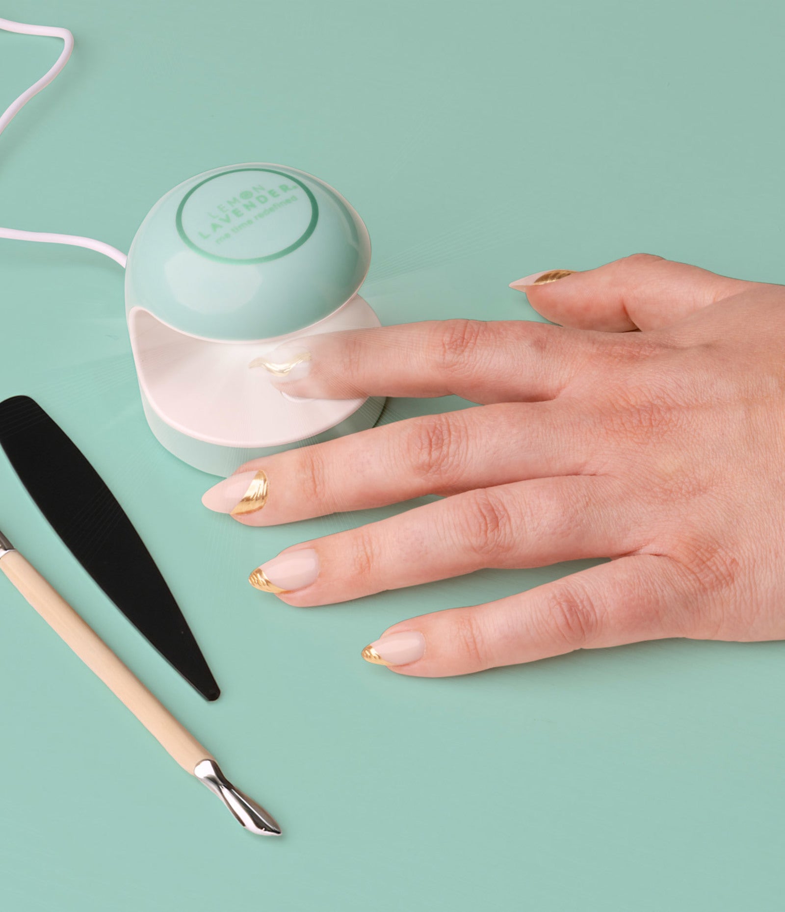 Lemon Lavender Nailed It Gel Nail Mini UV & LED Light USB Lamp