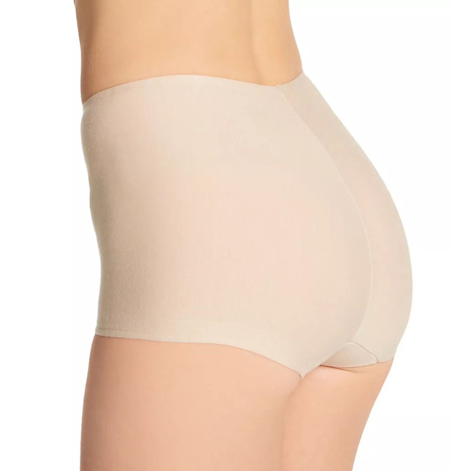 TC Fine Intimates Womens Cotton Comfort Boy Short Panties, Warm Beige