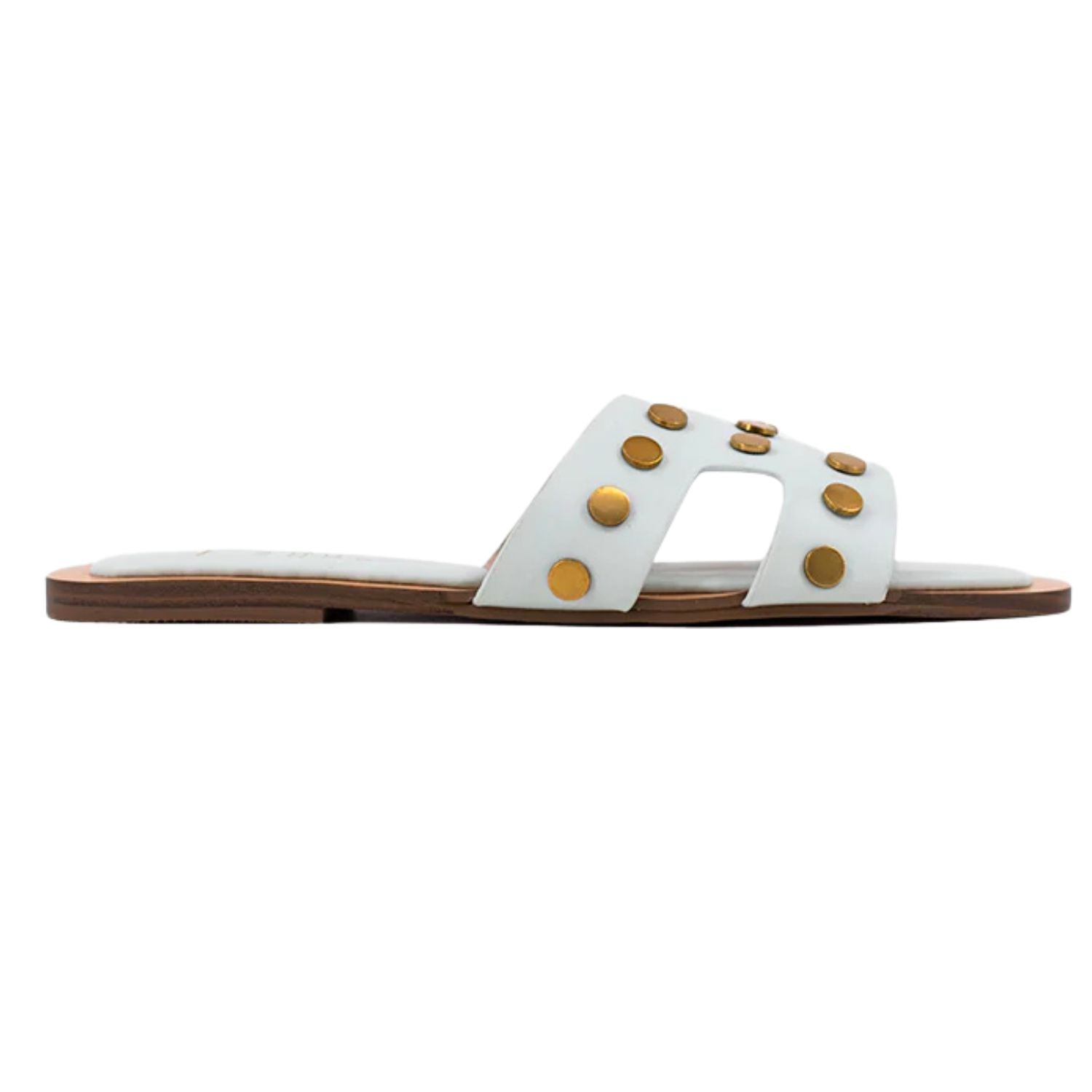 Shu Shop Womens Donatella Studded Slide Sandals, Mint