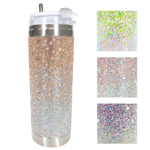 Jacqueline Kent Rhinestone 20oz Bling Tumbler with Clear Lid, Straw and Gift Bag