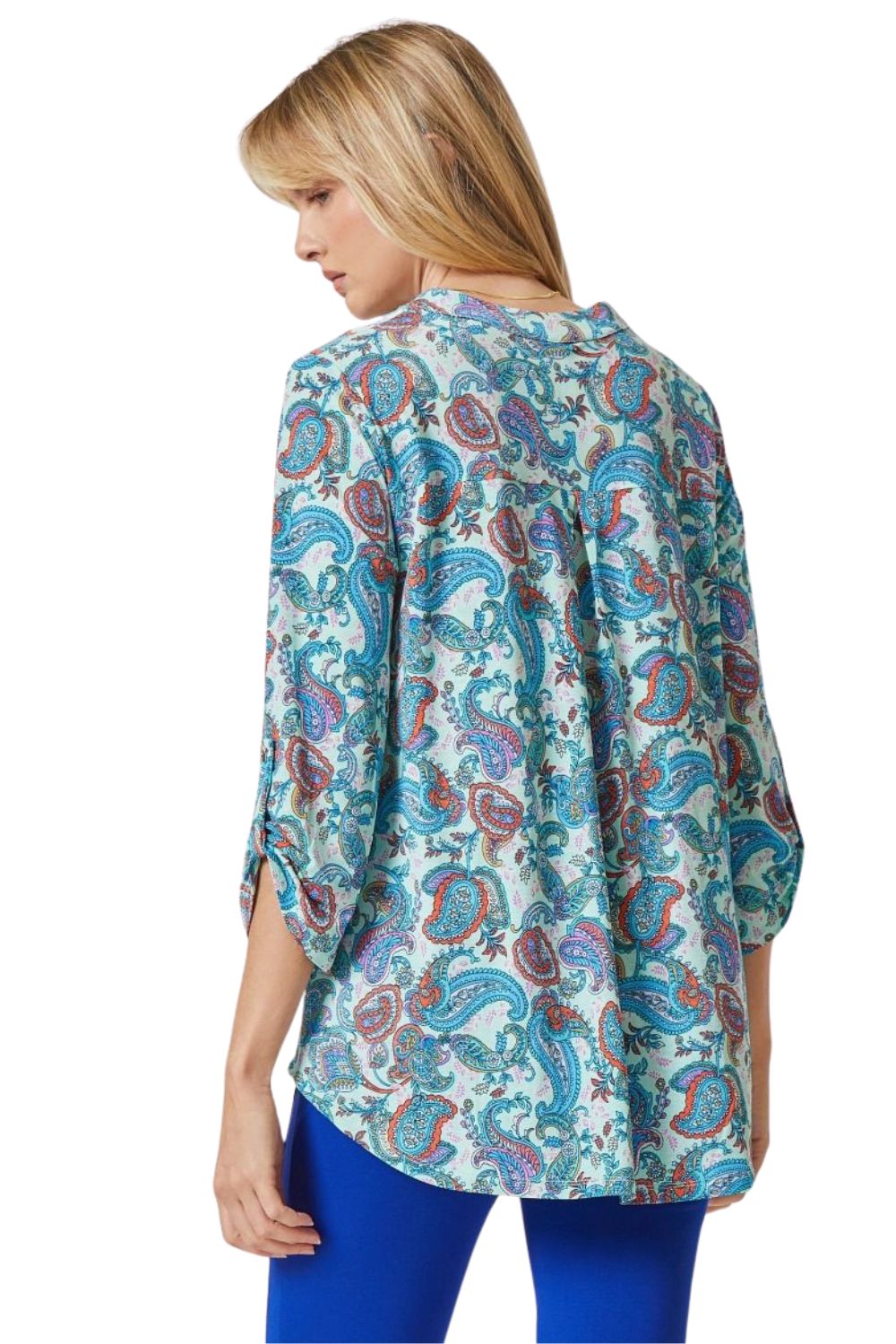 Dear Scarlett Womens Lizzy Relaxed Flowy High Low Blouse