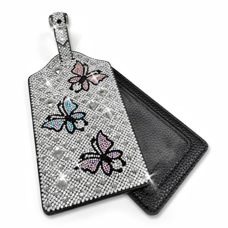Jacqueline Kent Wings of the Heart Butterfly Crystal Luggage Tag