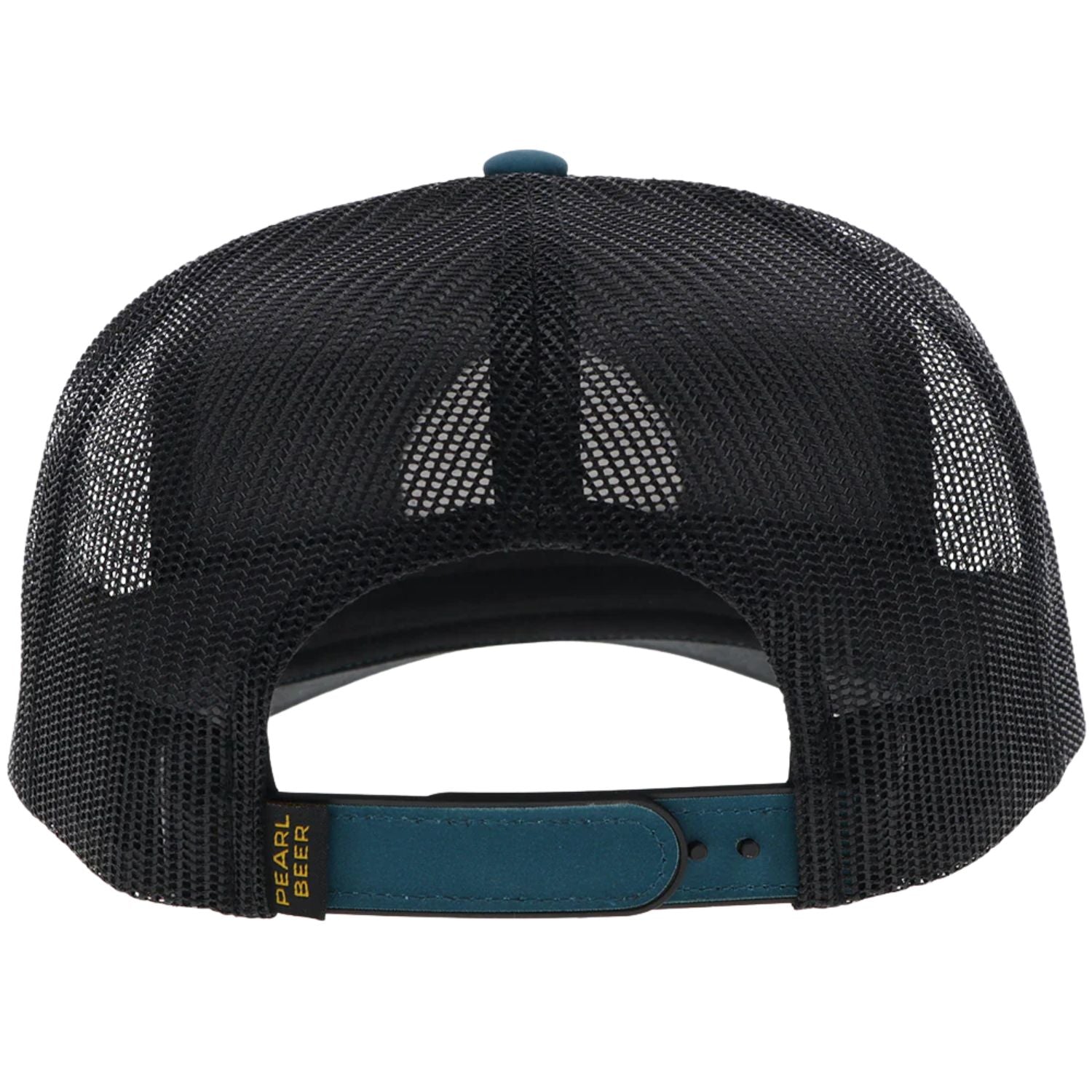Hooey Mens Pearl Adjustable Snapback Mesh Back Trucker Hat, Blue/Black