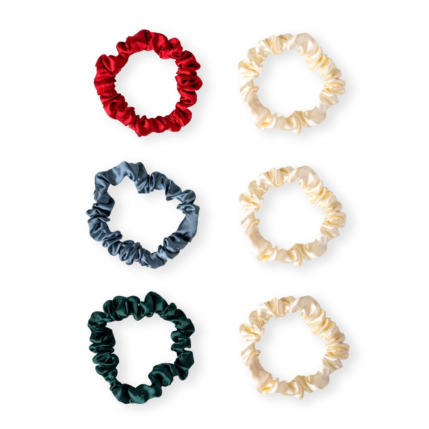 Crush Pretty Festive Holiday Satin Scrunchies