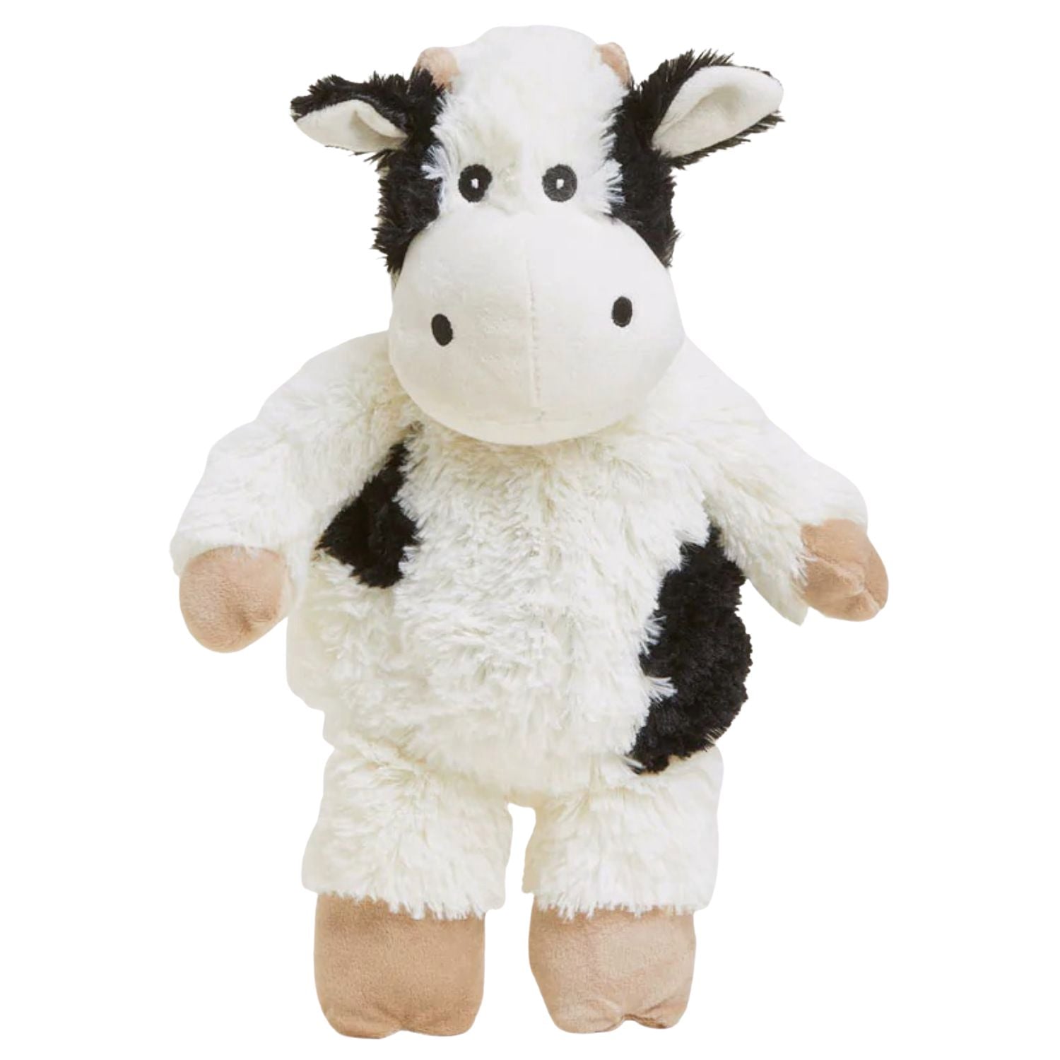 Warmies Heatable Lavender Scent Cozy 13" Plush, Black and White Cow