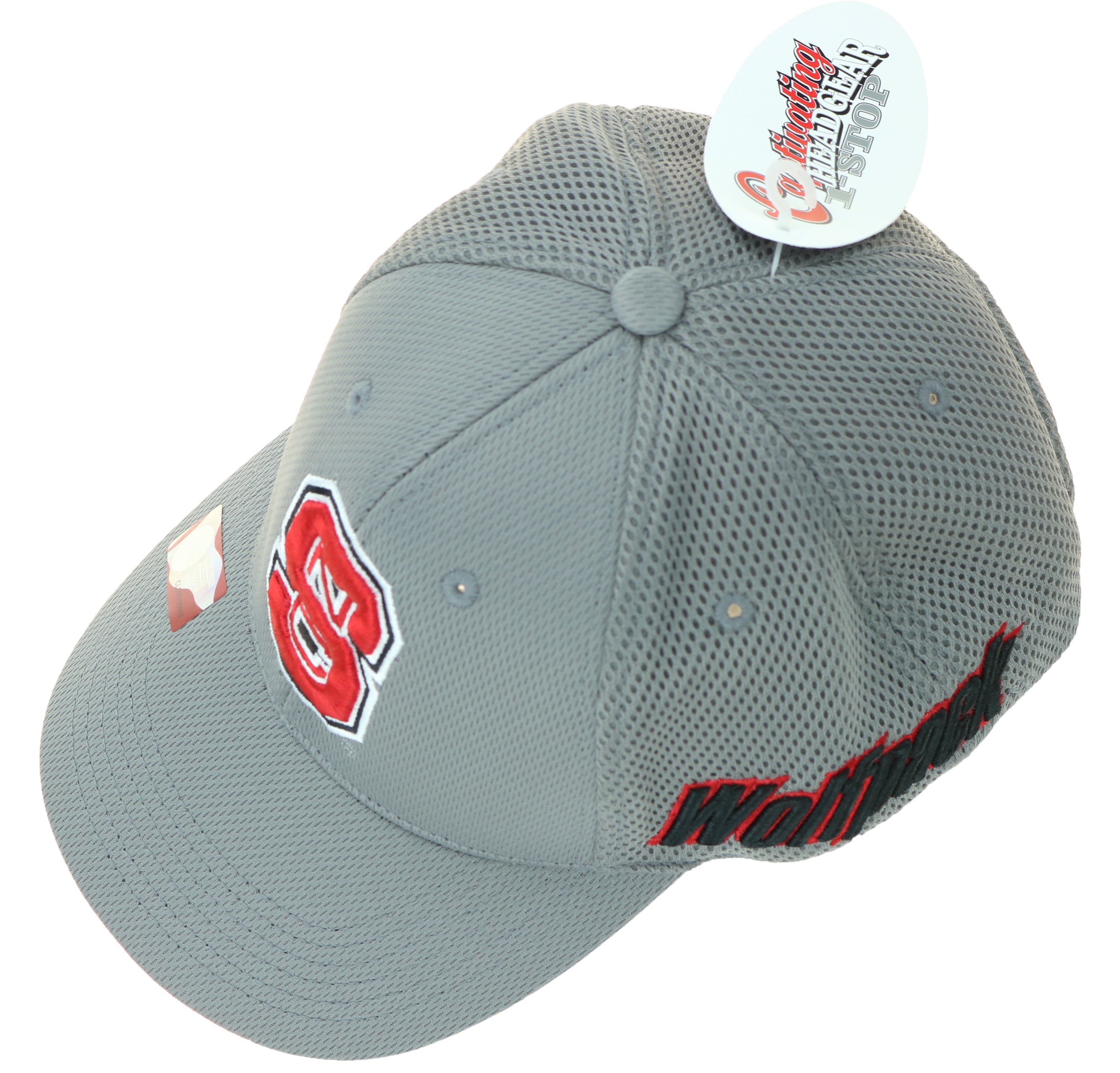 Sports Team Apparel Baseball Hat Ball Cap, North Carolina State, Grey