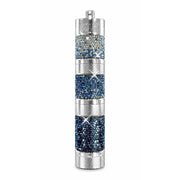Jacqueline Kent Crystal Embellished Pill Container Keychain – Blue Ombré