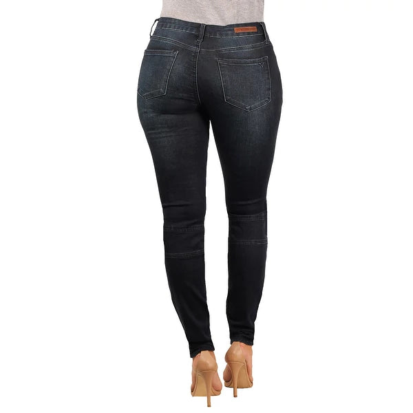 V 1969 Italia Womens Giuliana Skinny Stretch Moto Jean