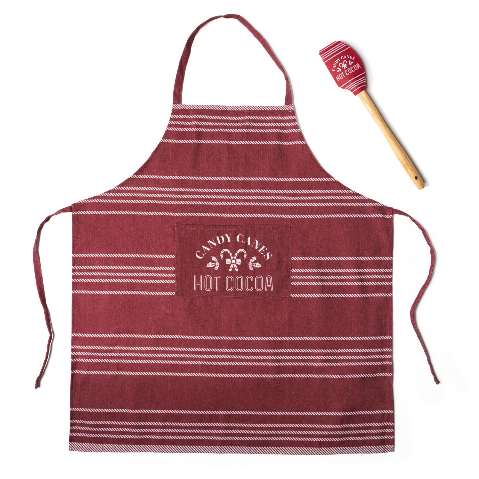 Krumbs Kitchen Home Sweet Holidays Christmas Apron & Spatula Gift Set