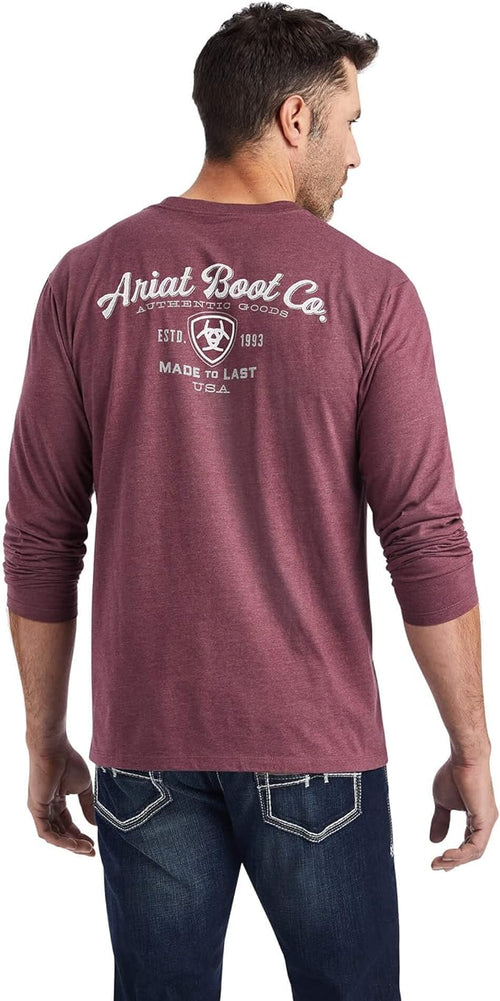 Ariat Mens Type Crest Graphic Long Sleeve T-Shirt